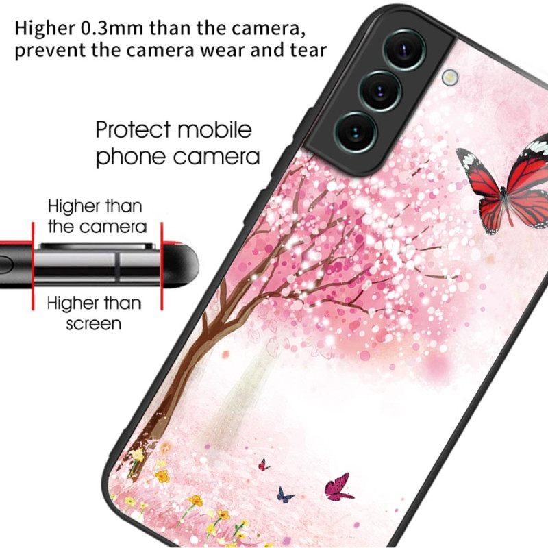 Κάλυμμα Samsung Galaxy S24 Plus 5g Tempered Glass Cherry Blossoms