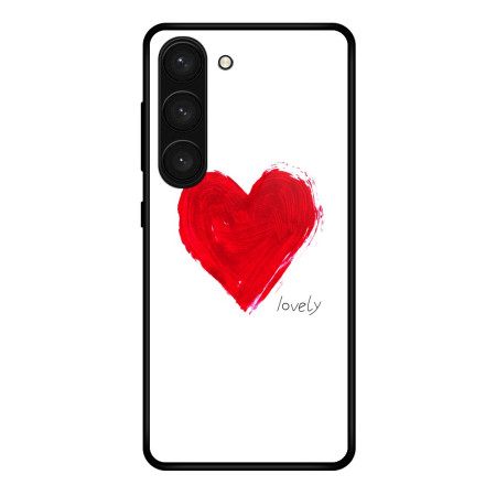 Κάλυμμα Samsung Galaxy S24 Plus 5g Θήκες Κινητών Κόκκινο Heart Tempered Glass