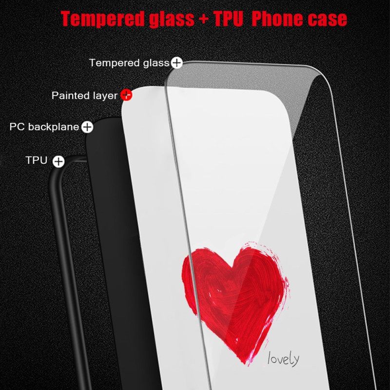 Κάλυμμα Samsung Galaxy S24 Plus 5g Θήκες Κινητών Κόκκινο Heart Tempered Glass