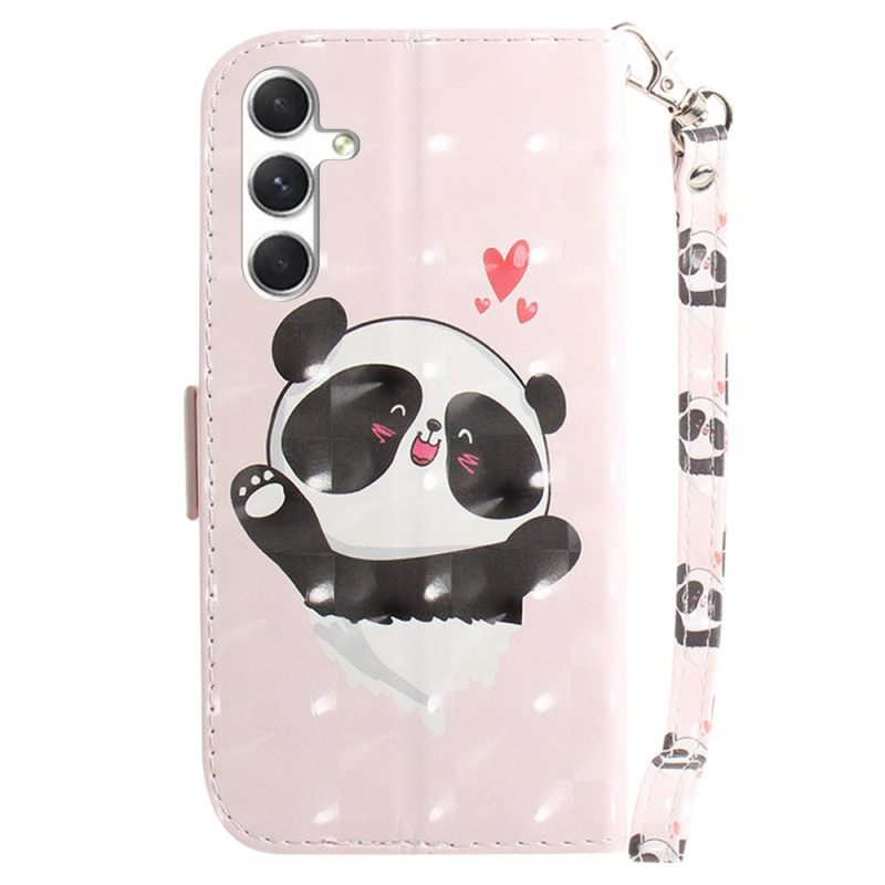 Θηκη Κινητου Samsung Galaxy S24 Plus 5g Panda Love With Strap