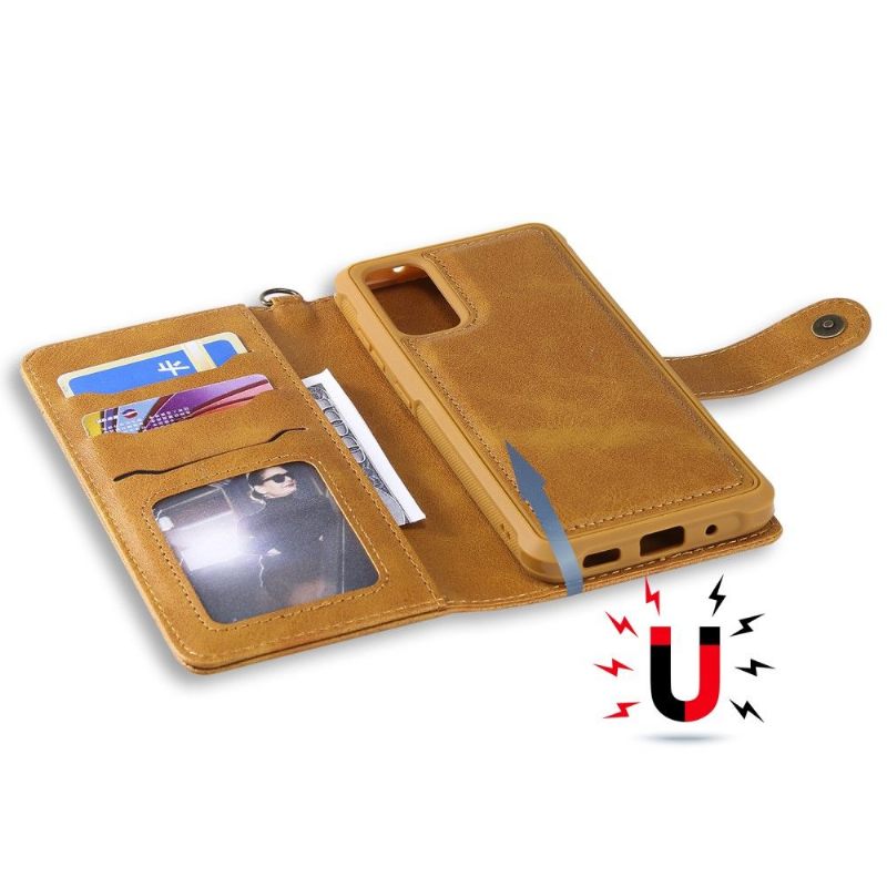 Θήκη Κάλυμμα Samsung Galaxy S20 2 σε 1 Faux Leather Retro