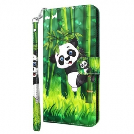 Δερματινη Θηκη Google Pixel 8 Bamboo Panda Με Λουράκι