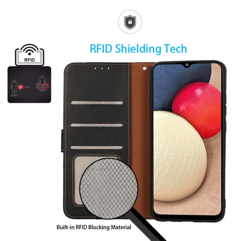 Δερματινη Θηκη Google Pixel 8 Litchi Style Rfid Khazneh Σιλικόνης