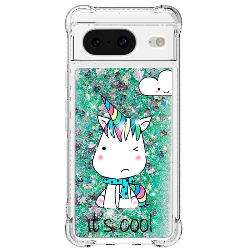 Κάλυμμα Google Pixel 8 Unicorn Glitter Σιλικόνης