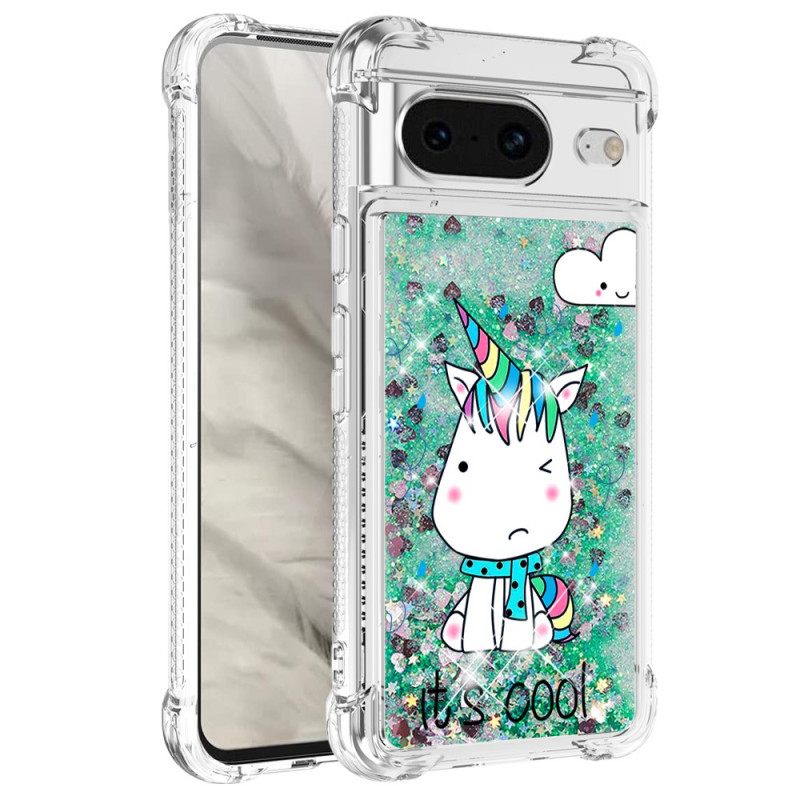 Κάλυμμα Google Pixel 8 Unicorn Glitter Σιλικόνης