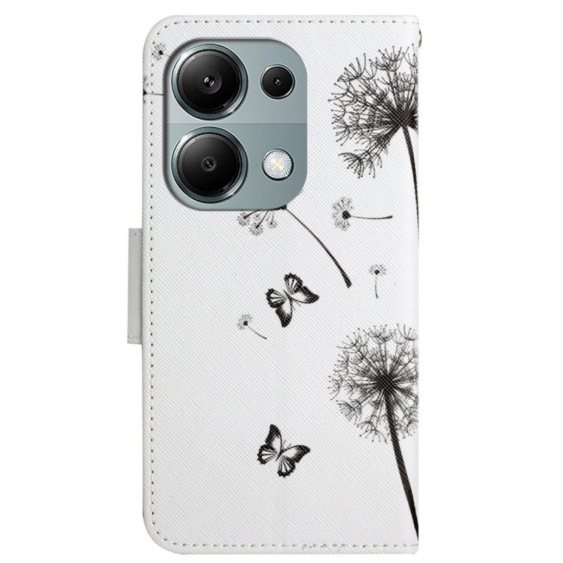 Δερματινη Θηκη Xiaomi Redmi Note 13 Pro 4g Dandelion Love With Strap