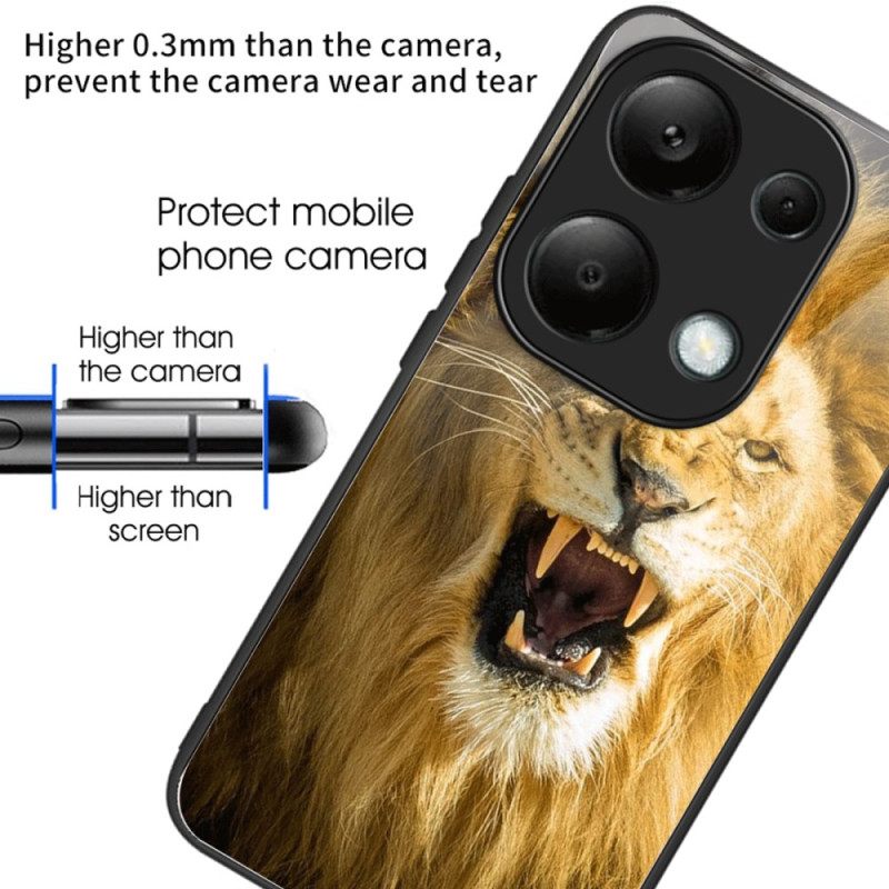 Κάλυμμα Xiaomi Redmi Note 13 Pro 4g Lion Tempered Glass Σιλικόνης