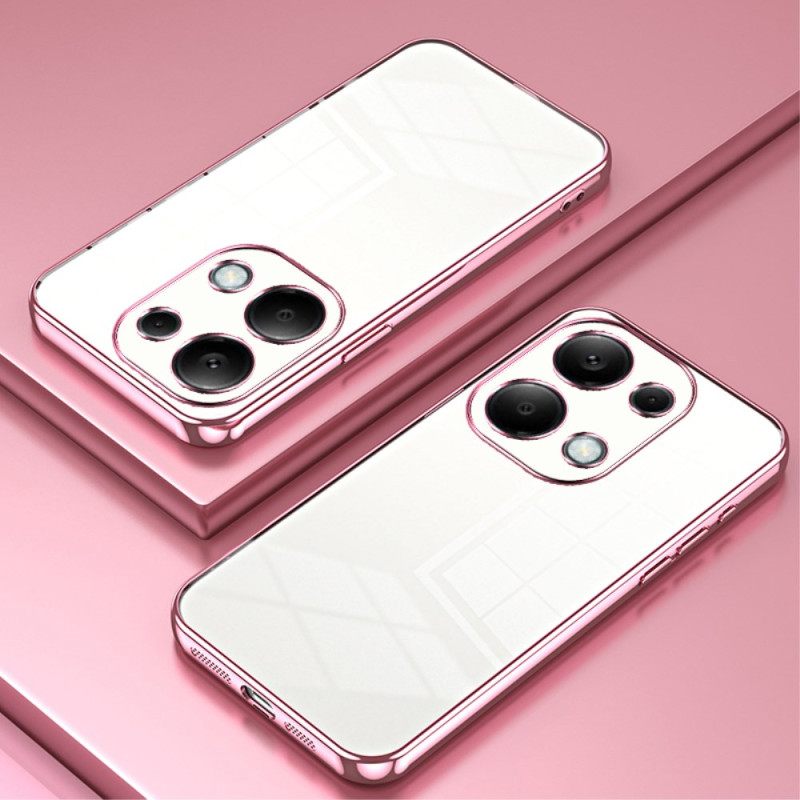 Κάλυμμα Xiaomi Redmi Note 13 Pro 4g Metal Effect Rim Σιλικόνης