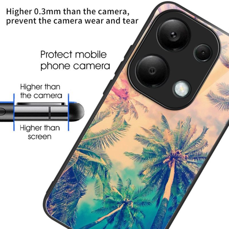 Κάλυμμα Xiaomi Redmi Note 13 Pro 4g Θήκες Κινητών Palm Tree Tempered Glass