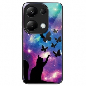 Κάλυμμα Xiaomi Redmi Note 13 Pro 4g Θήκες Κινητών Tempered Glass Cat And Butterflies