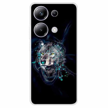 Κάλυμμα Xiaomi Redmi Note 13 Pro 4g Wolf Print Σιλικόνης