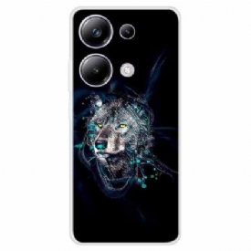 Κάλυμμα Xiaomi Redmi Note 13 Pro 4g Wolf Print Σιλικόνης