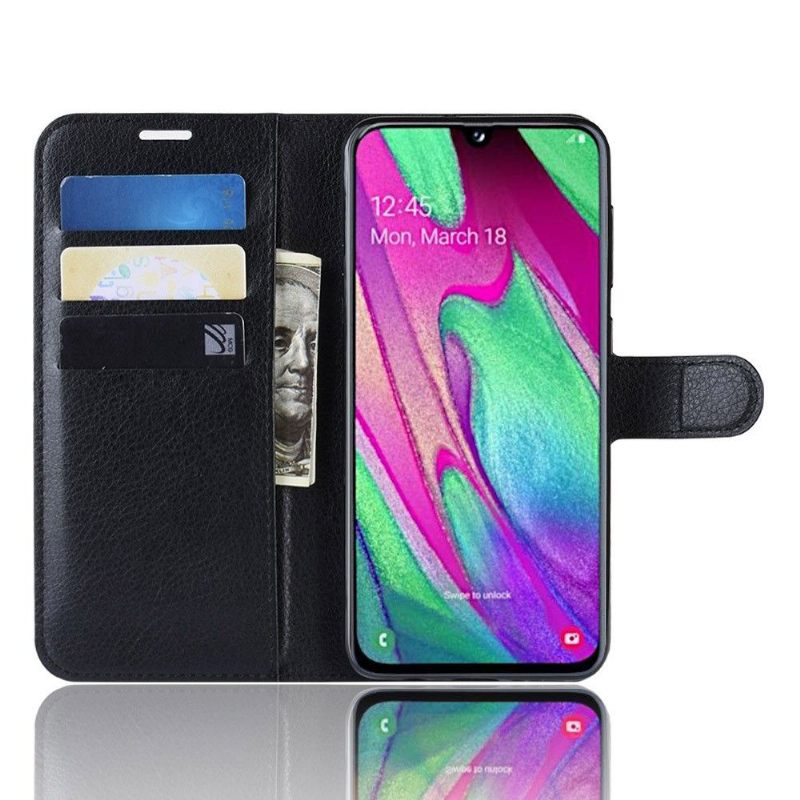 Κάλυμμα Samsung Galaxy A40 Style Δερμάτινη Θήκη Για Κάρτες