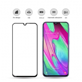 Samsung Galaxy A40 - Full Size Tempered Glass Screen Protector - Μαύρο