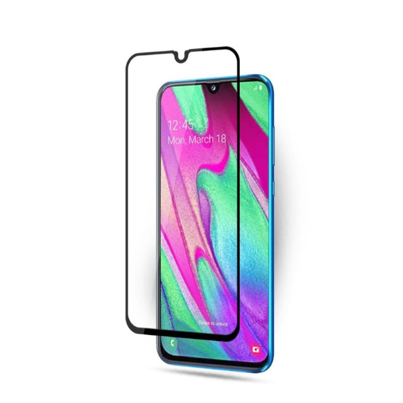 Samsung Galaxy A40 - Full Size Tempered Glass Screen Protector - Μαύρο