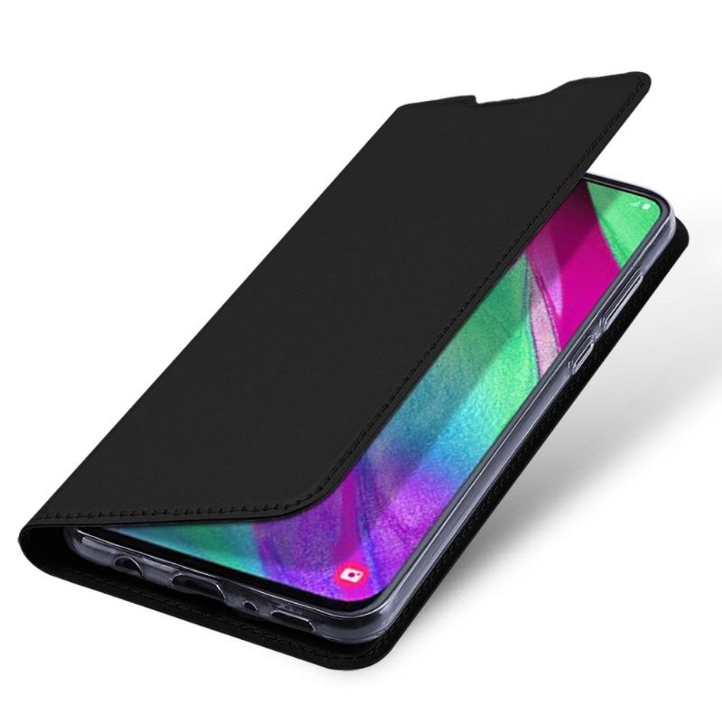 Θήκη Flip Samsung Galaxy A40 Επαγγελματική Απομίμηση Δέρματος