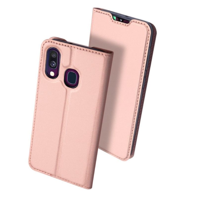 Θήκη Flip Samsung Galaxy A40 Επαγγελματική Απομίμηση Δέρματος