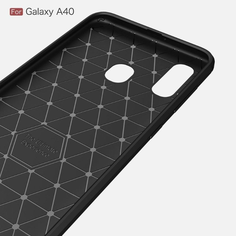 Θήκη Samsung Galaxy A40 Carbon Brushed Gel