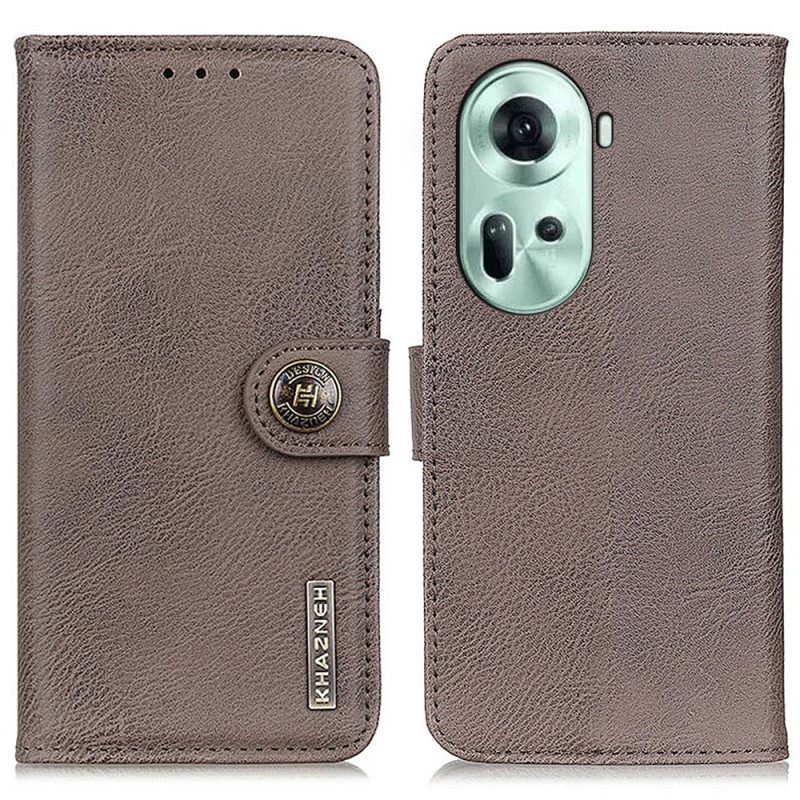 Δερματινη Θηκη Oppo Reno 11 5g Khazneh Leather Style Σιλικόνης