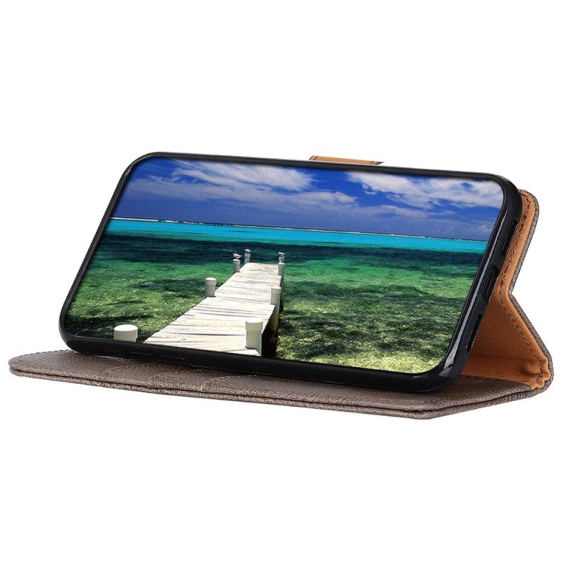 Δερματινη Θηκη Oppo Reno 11 5g Khazneh Leather Style Σιλικόνης