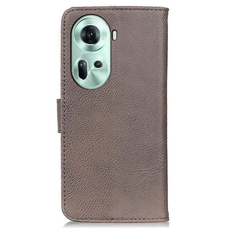 Δερματινη Θηκη Oppo Reno 11 5g Khazneh Leather Style Σιλικόνης