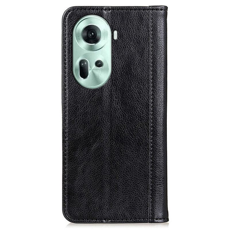 Δερματινη Θηκη Oppo Reno 11 5g Litchi Texture Split Leather