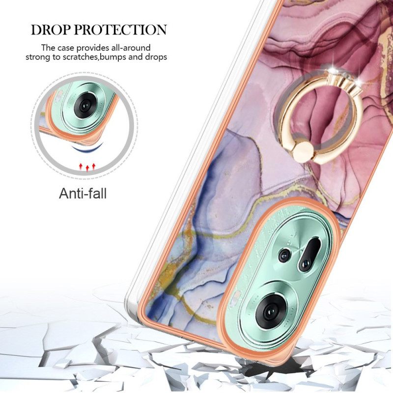 Κάλυμμα Oppo Reno 11 5g Μαρμάρινο Δαχτυλίδι Στήριξης