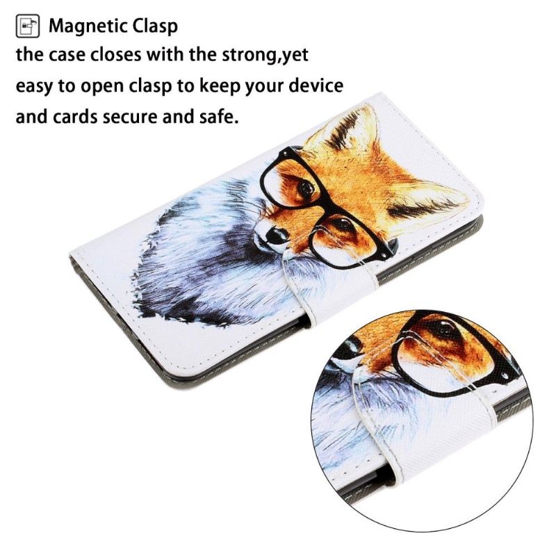 δερματινη θηκη Xiaomi Redmi Note 8 Pro Spectacled Fox