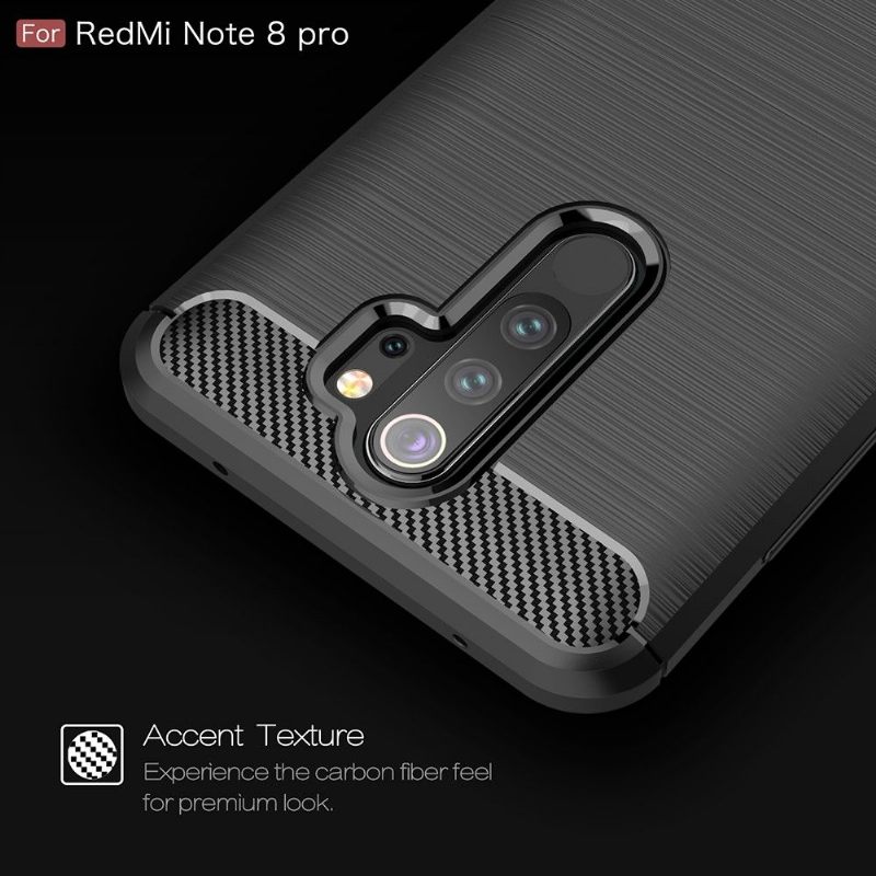 θηκη κινητου Xiaomi Redmi Note 8 Pro Carbon Brushed Gel