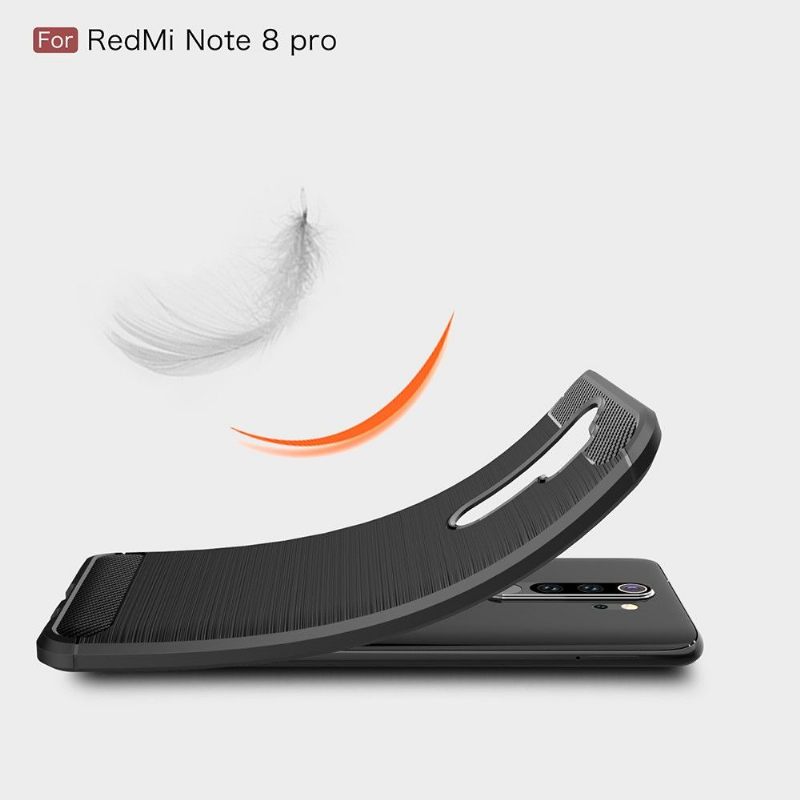 θηκη κινητου Xiaomi Redmi Note 8 Pro Carbon Brushed Gel