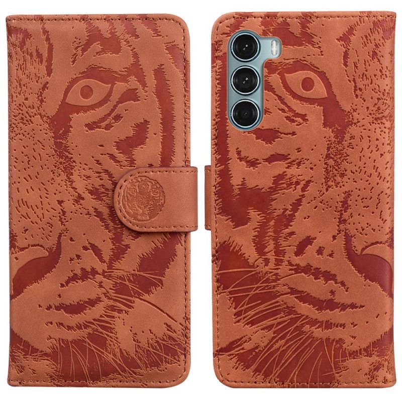 Κάλυμμα Moto G200 5G Εκτύπωση Προσώπου Tiger