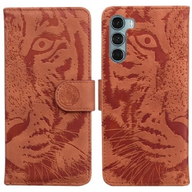 Κάλυμμα Moto G200 5G Εκτύπωση Προσώπου Tiger