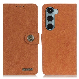 Κάλυμμα Moto G200 5G Khazneh Retro Split Leather