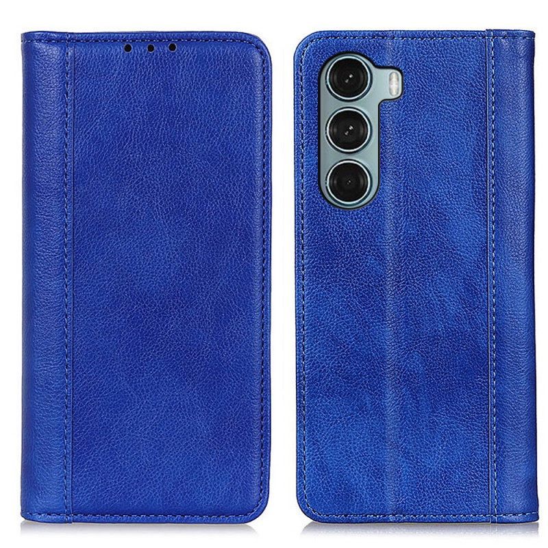 θηκη κινητου Moto G200 5G Θήκη Flip Έκδοση Litchi Split Leather