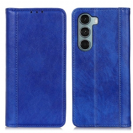 θηκη κινητου Moto G200 5G Θήκη Flip Έκδοση Litchi Split Leather