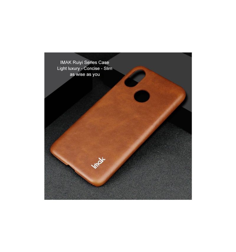 Θήκη Xiaomi Mi 8 Imak Imitation Leather - Καφέ