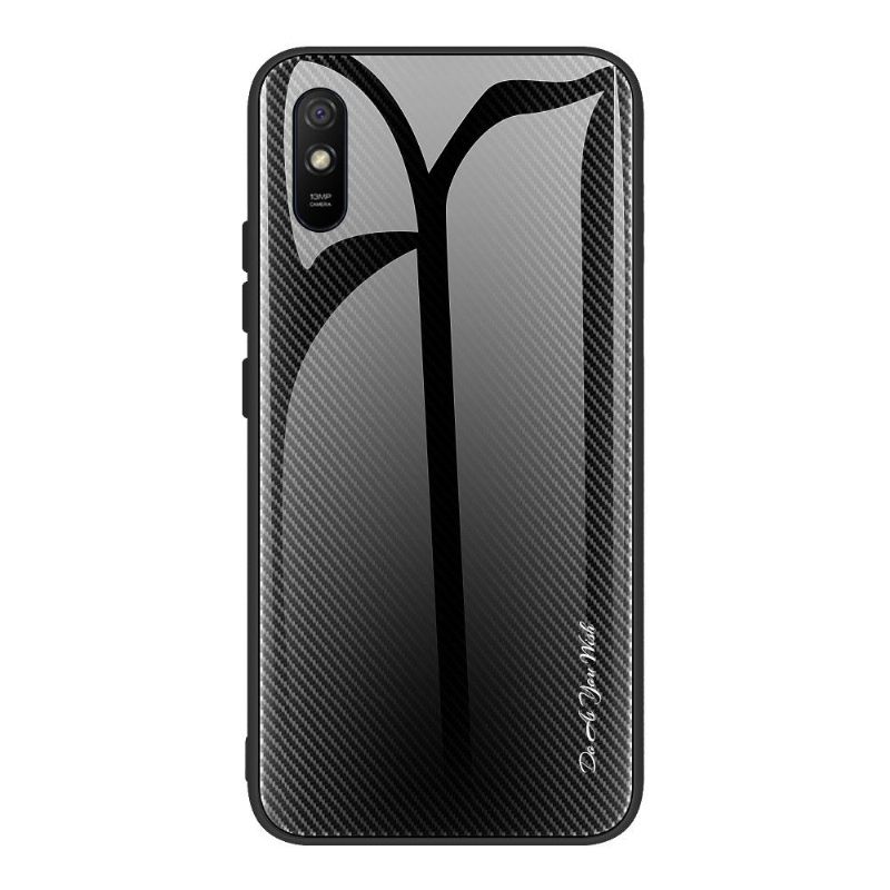 θηκη κινητου Xiaomi Redmi 9A Πλάτη Carbon Glass