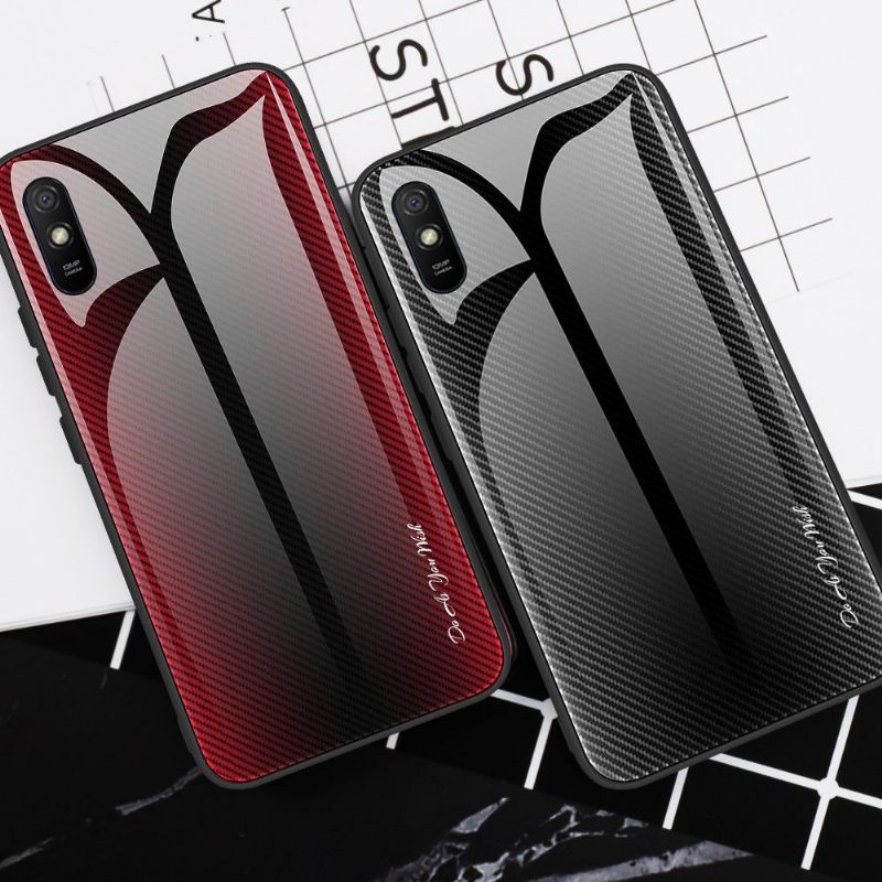 θηκη κινητου Xiaomi Redmi 9A Πλάτη Carbon Glass