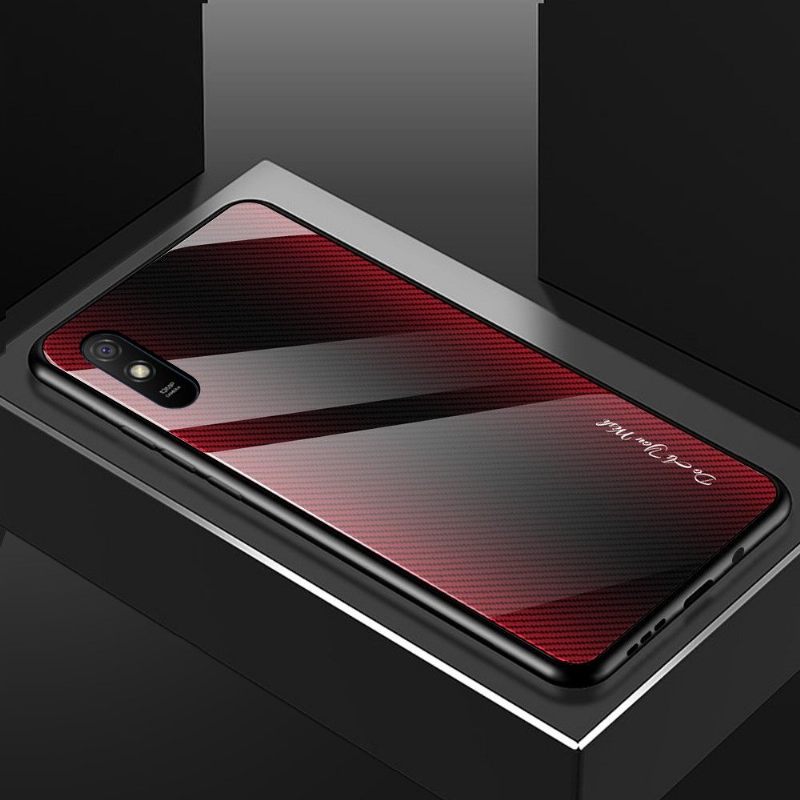 θηκη κινητου Xiaomi Redmi 9A Πλάτη Carbon Glass