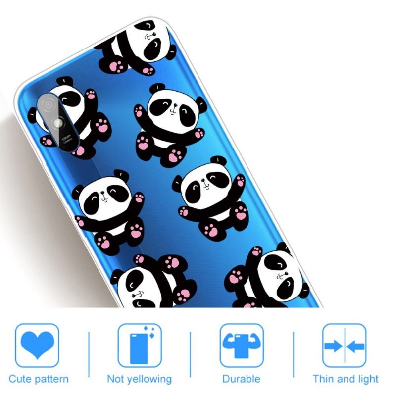 Θήκη Xiaomi Redmi 9A Happy Pandas