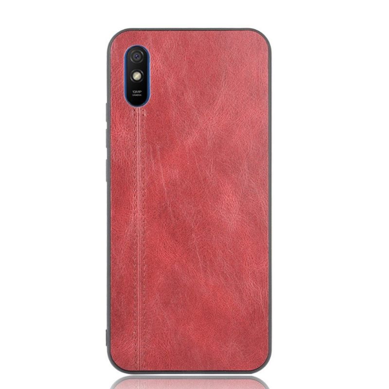 Θήκη Xiaomi Redmi 9A Ραφή Με Δερμάτινα Εφέ