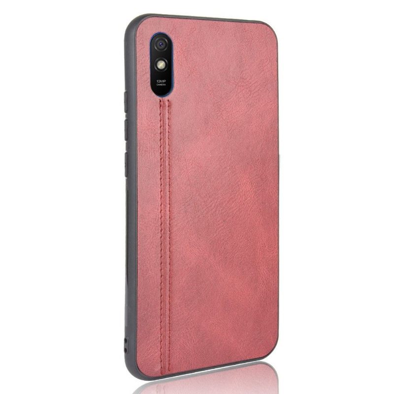 Θήκη Xiaomi Redmi 9A Ραφή Με Δερμάτινα Εφέ