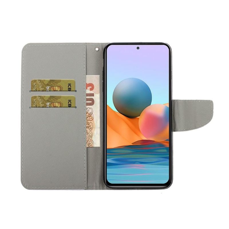 δερματινη θηκη Xiaomi Redmi Note 10 Pro Πολύχρωμη Μάνταλα