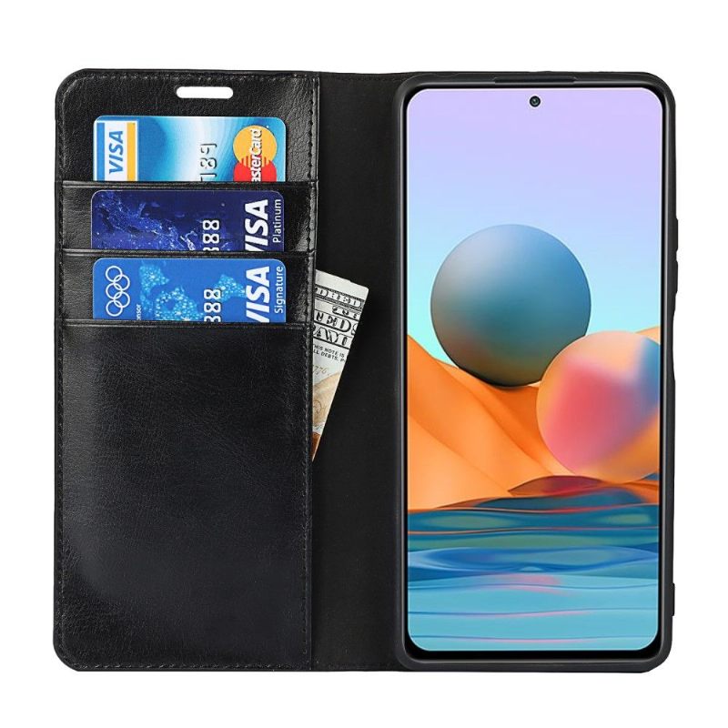 Κάλυμμα Xiaomi Redmi Note 10 Pro Δερμάτινη Βάση Θήκης Για Κάρτες