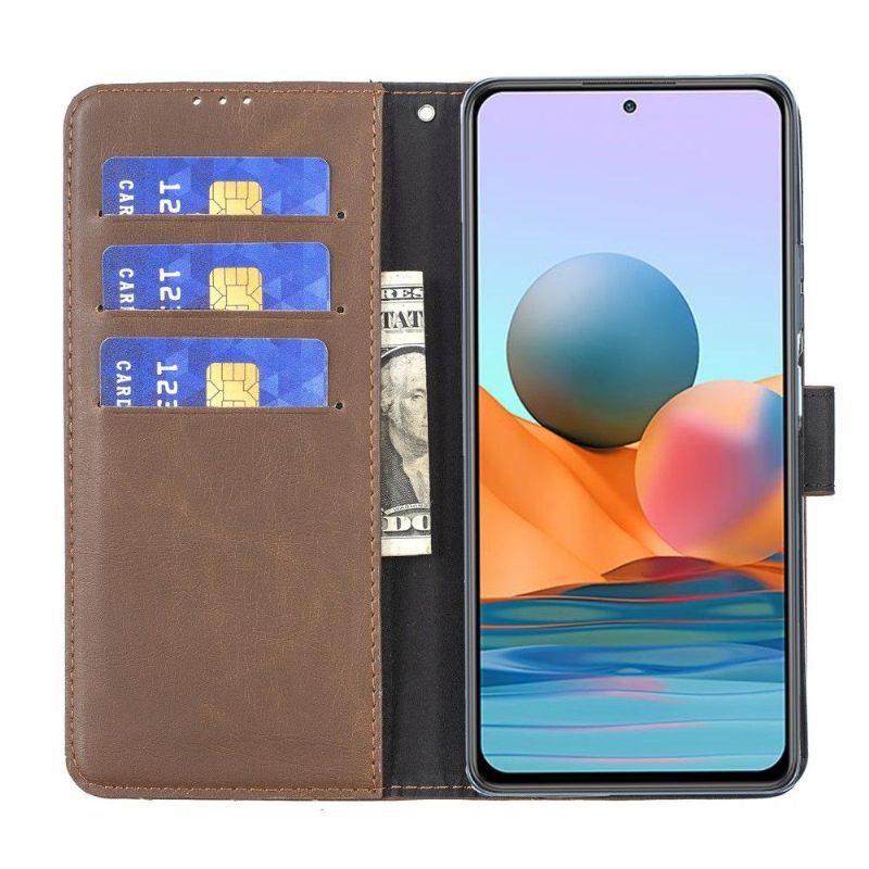 Κάλυμμα Xiaomi Redmi Note 10 Pro Faux Leather Retro