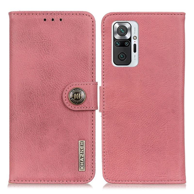 Θήκη Flip Xiaomi Redmi Note 10 Pro Κάτοχος Κάρτας Khazneh Leather Effect