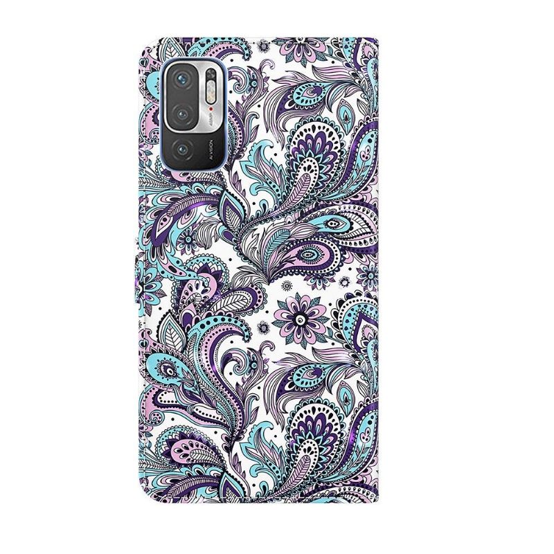 δερματινη θηκη Xiaomi Redmi Note 10 5G / Poco M3 Pro Paisley Flower