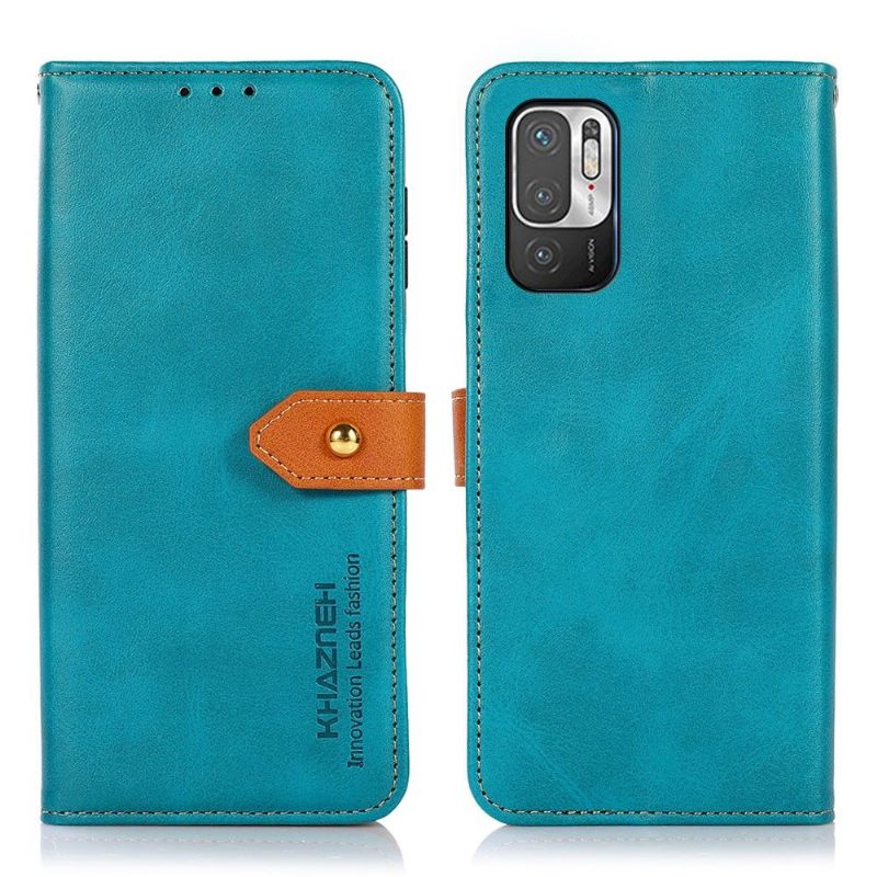 Κάλυμμα Xiaomi Redmi Note 10 5G / Poco M3 Pro Khazneh Bicolor Faux Leather