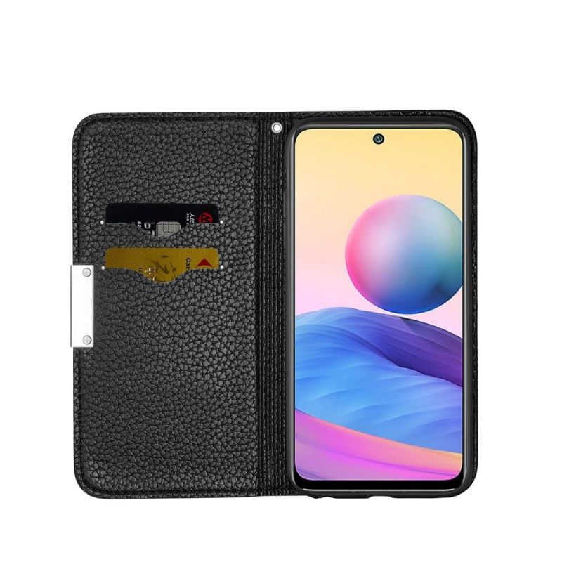 θηκη κινητου Xiaomi Redmi Note 10 5G / Poco M3 Pro Θήκη Flip Grained Faux Leather