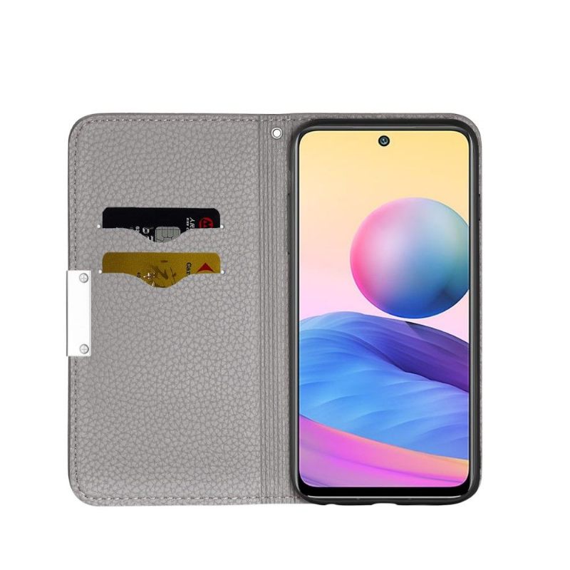 θηκη κινητου Xiaomi Redmi Note 10 5G / Poco M3 Pro Θήκη Flip Grained Faux Leather